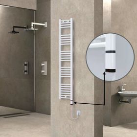 Haiti 300x1500 Düz Beyaz Parlak Oned on off Sağ 300 Watt Elektrikli Havlupan