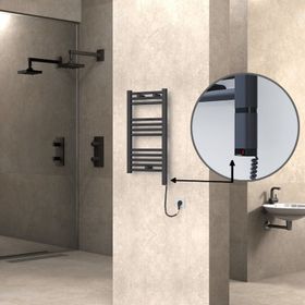 Haiti Düz Antrasit Sağ 200 Watt 400x700 cm Termostatlı Elektrikli Havlupan
