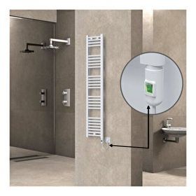 Haiti Düz Beyaz 300 Watt 300x1500 cm Termostatlı Elektrikli Havlupan