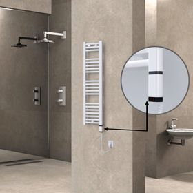 Haiti Düz Beyaz Sağ 200 Watt 300x1100 cm Termostatlı Elektrikli Havlupan
