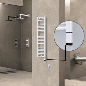 Haiti Düz Beyaz Sağ 300 Watt 300x1200 cm Termostatlı Elektrikli Havlupan