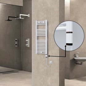 Haiti Düz Beyaz Sağ 300 Watt 400x1000 cm Termostatlı Elektrikli Havlupan