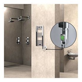 Haiti Düz Krom 200 Watt 300x700 cm Termostatlı Elektrikli Havlupan