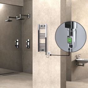 Haiti Düz Krom 200 Watt 300x800 cm Termostatlı Elektrikli Havlupan