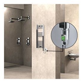 Haiti Düz Krom 200 Watt 300x800 cm Termostatlı Elektrikli Havlupan