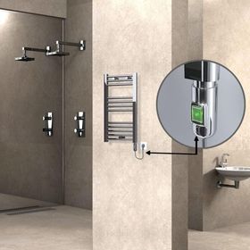 Haiti Düz Krom 200 Watt 400x700 cm Termostatlı Elektrikli Havlupan