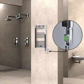 Haiti Düz Krom 200 Watt 400x700 cm Termostatlı Elektrikli Havlupan