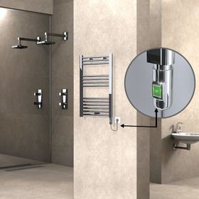 Haiti Düz Krom 200 Watt 500x800 cm Termostatlı Elektrikli Havlupan