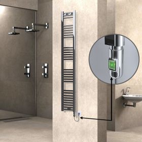 Haiti Düz Krom 300 Watt 300x1800 cm Termostatlı Elektrikli Havlupan