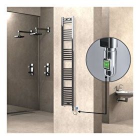 Haiti Düz Krom 300 Watt 300x1800 cm Termostatlı Elektrikli Havlupan
