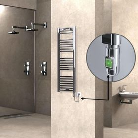 Haiti Düz Krom 300 Watt 400x1200 cm Termostatlı Elektrikli Havlupan
