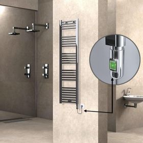 Haiti Düz Krom 300 Watt 400x1500 cm Termostatlı Elektrikli Havlupan