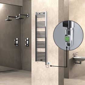 Haiti Düz Krom 300 Watt 400x1500 cm Termostatlı Elektrikli Havlupan