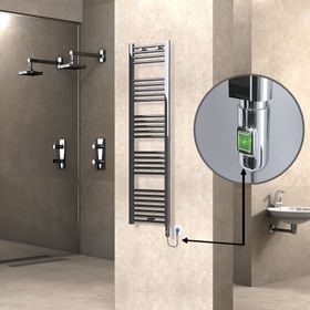 Haiti Düz Krom 300 Watt 400x1500 cm Termostatlı Elektrikli Havlupan