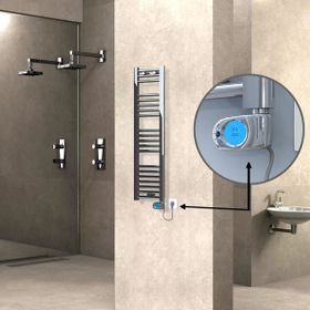 Haiti Düz Krom Musa 200 Watt 300x1100 cm Termostatlı Elektrikli Havlupan