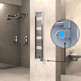 Haiti Düz Krom Musa 200 Watt 300x1500 cm Termostatlı Elektrikli Havlupan