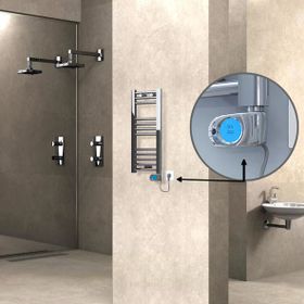 Haiti Düz Krom Musa 200 Watt 300x700 cm Termostatlı Elektrikli Havlupan