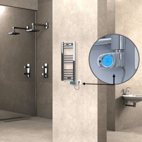 Haiti Düz Krom Musa 200 Watt 300x700 cm Termostatlı Elektrikli Havlupan