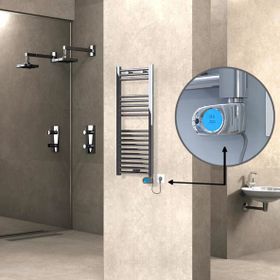 Haiti Düz Krom Musa 200 Watt 400x1000 cm Termostatlı Elektrikli Havlupan