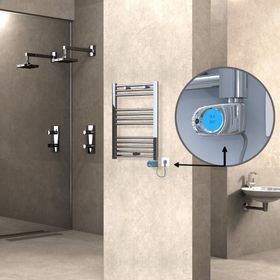 Haiti Düz Krom Musa 200 Watt 500x700 cm Termostatlı Elektrikli Havlupan