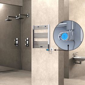 Haiti Düz Krom Musa 200 Watt 600x700 cm Termostatlı Elektrikli Havlupan