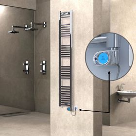 Haiti Düz Krom Musa 300 Watt 300x1800 cm Termostatlı Elektrikli Havlupan