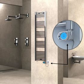 Haiti Düz Krom Musa 300 Watt 400x1500 cm Termostatlı Elektrikli Havlupan