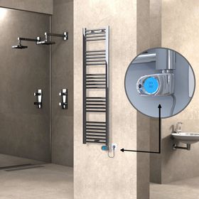 Haiti Düz Krom Musa 300 Watt 400x1500 cm Termostatlı Elektrikli Havlupan