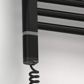 Haiti Düz Mat Siyah Sol 300 Watt 400x1000 cm Termostatlı Elektrikli Havlupan
