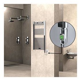 Haiti Elektrikli 300 Watt 500x1000 cm Düz Krom On Off Düğmeli Havlupan