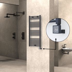 Haiti Elektrikli 300 Watt 500x1100 cm Düz Antrasit KTX3 Termostatlı Havlupan