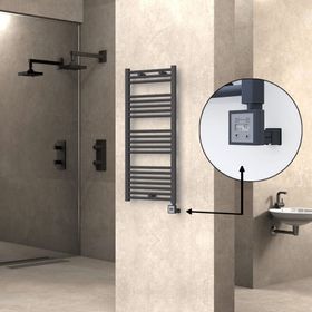 Haiti Elektrikli 300 Watt 500x1100 cm Düz Antrasit KTX3 Termostatlı Havlupan