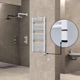 Haiti Elektrikli 300 Watt 500x1100 cm Düz Beyaz Oned On Off Termostatlı Sağ Havlupan