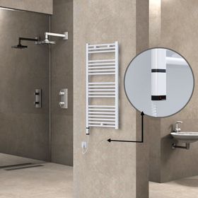 Haiti Elektrikli 300 Watt 500x1100 cm Düz Beyaz Oned On Off Termostatlı Sol Havlupan