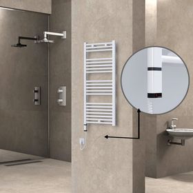 Haiti Elektrikli 300 Watt 500x1100 cm Düz Beyaz Oned On Off Termostatlı Sol Havlupan