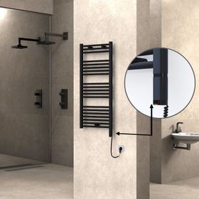 Haiti Elektrikli 300 Watt 500x1100 cm Düz Mat Siyah Oned On Off Termostatlı Sağ Havlupan