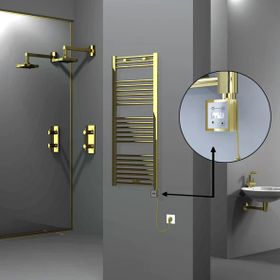 Haiti Elektrikli 300 Watt 500x1200 cm Düz Altın Renkli KTX3 Termostatlı Havlupan