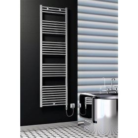 Haiti Elektrikli 300 Watt 500x1800 cm Düz Krom On Off Düğmeli Havlupan