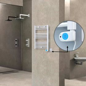 Haiti Elektrikli 300 Watt 500x700 cm Düz Beyaz Musa Termostatlı Havlupan