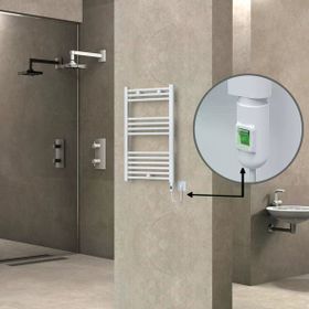 Haiti Elektrikli 300 Watt 500x800 cm Düz Beyaz On Off Düğmeli Havlupan