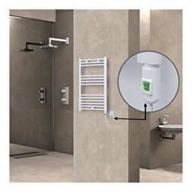 Haiti Elektrikli 300 Watt 500x800 cm Düz Beyaz On Off Düğmeli Havlupan