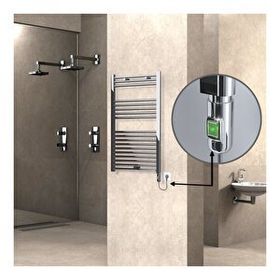 Haiti Elektrikli 300 Watt 600x1000 cm Düz Krom On Off Düğmeli Havlupan