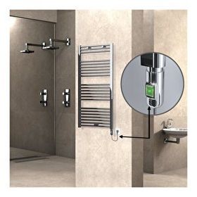 Haiti Elektrikli 300 Watt 600x1200 cm Düz Krom On Off Düğmeli Havlupan