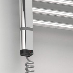 Haiti Elektrikli 300 Watt 600x1200 cm Düz Krom Oned On Off Termostatlı Sol Havlupan