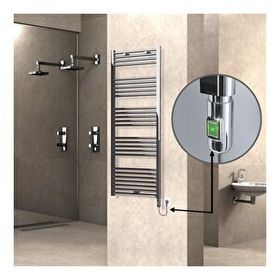 Haiti Elektrikli 300 Watt 600x1500 cm Düz Krom On Off Düğmeli Havlupan