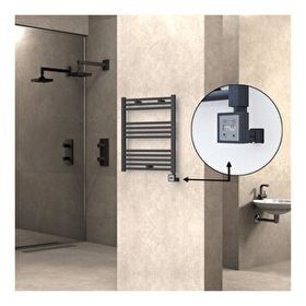 Haiti Elektrikli 300 Watt 600x700 cm Düz Antrasit KTX3 Termostatlı Havlupan