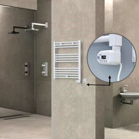 Haiti Elektrikli 300 Watt 600x700 cm Düz Beyaz Thesis Termostatlı Havlupan