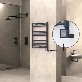 Haiti Elektrikli 300 Watt 600x800 cm Düz Antrasit KTX3 Termostatlı Havlupan