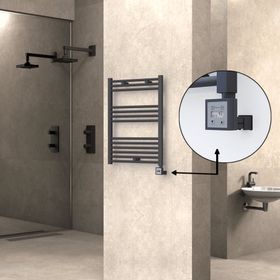 Haiti Elektrikli 300 Watt 600x800 cm Düz Antrasit KTX3 Termostatlı Havlupan