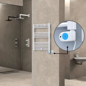 Haiti Elektrikli 300 Watt 600x800 cm Düz Beyaz Musa Termostatlı Havlupan